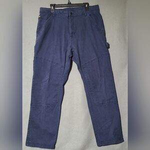 CAT CATERPILLAR Men's Navy Blue Carpenter Painter Work Pants - Size :40x32